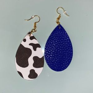Faux Leather Earrings